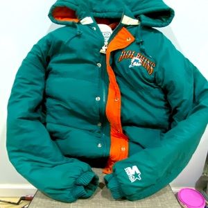 Vintage, Classic, Rare, Dolphins Starter Jacket